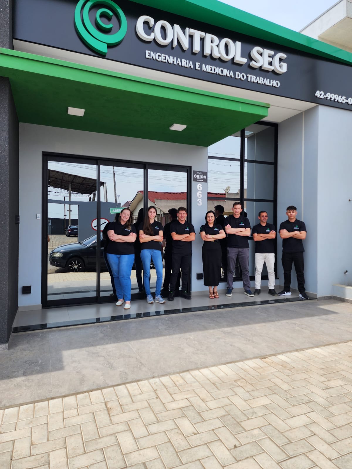 Foto da equipe reunida